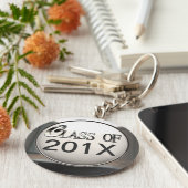 Zilverklasse van... Jaar toevoegen, Sleutelhanger (Zijkant)