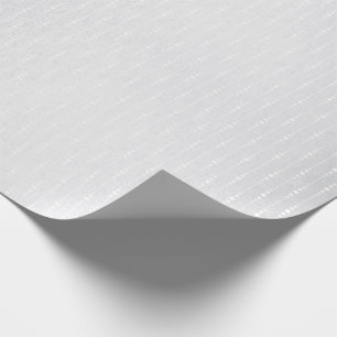 Zilverkleurd zwart-wit-grijze fijne druppelstrips cadeaupapier