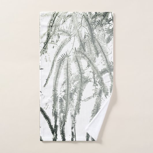 Zilverkleurde groene toon badhanddoekset bad handdoek (Handdoek)