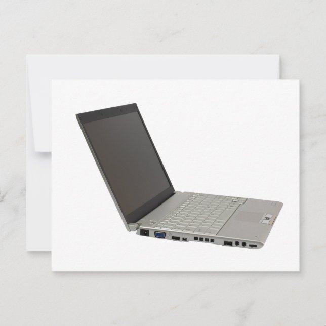 Zilverkleurde laptop (Voorkant)
