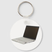 Zilverkleurde laptop sleutelhanger (Voorkant)