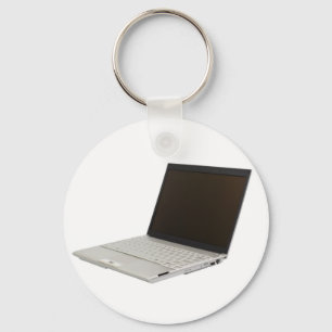 Zilverkleurde laptop sleutelhanger