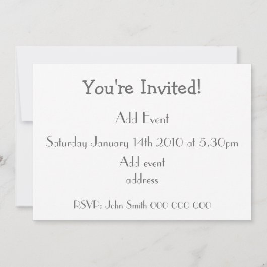 Zilverkleurde ster Elke keer Kaart (Achterkant)