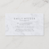 zilverkleurig ondergedompeld marmer | Visitekaartj Visitekaartje (Achterkant)