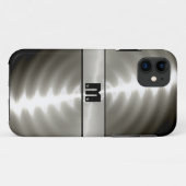 Zilverkleurig, roestvrij staal Metaal 9 Case-Mate iPhone Case (Achterkant (horizontaal))