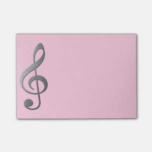 " zilverkleurig " verfijnd klokje met kleverige aa post-it® notes