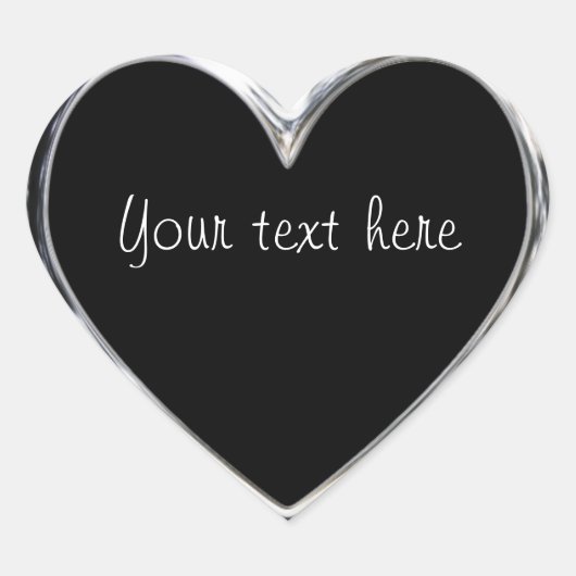  zilverkleurige hart stickers (Voorkant)