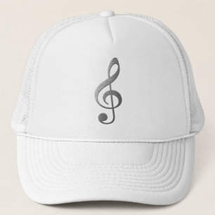 zilverkleurige trommel trucker pet