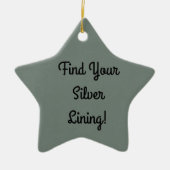 Zilverkleurige verlichting in reliëf keramisch ornament (Voorkant)