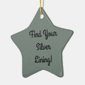 Zilverkleurige verlichting in reliëf keramisch ornament (Links)