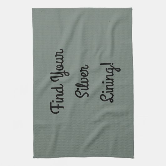 Zilverkleurige verlichting in reliëf theedoek (Verticaal)