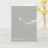 Zilverkool Kaart (Gele Bloem)