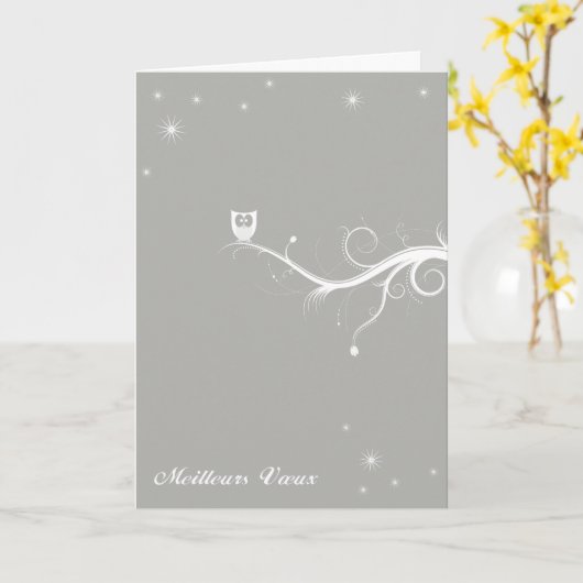 Zilverkool Kaart (Gele Bloem)