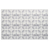 Zilverkroon van hartdiamanten stof (Fat Quarter)