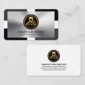 Zilverlaag op stijlvol Lijst rijden Visitekaartje (Voorkant / Achterkant)