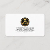 Zilverlaag op stijlvol Lijst rijden Visitekaartje (Achterkant)