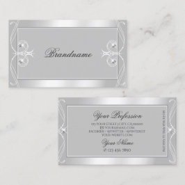  Zilverlicht Grijze Juwelen voor sierdoeleinden Visitekaartje