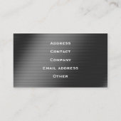 Zilverlijnde Visitekaartje van de Sportauto (Achterkant)