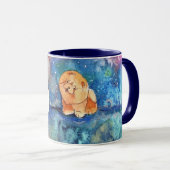 ZILVERMAAN Chow hond waterverf Mok (Voorkant rechts)