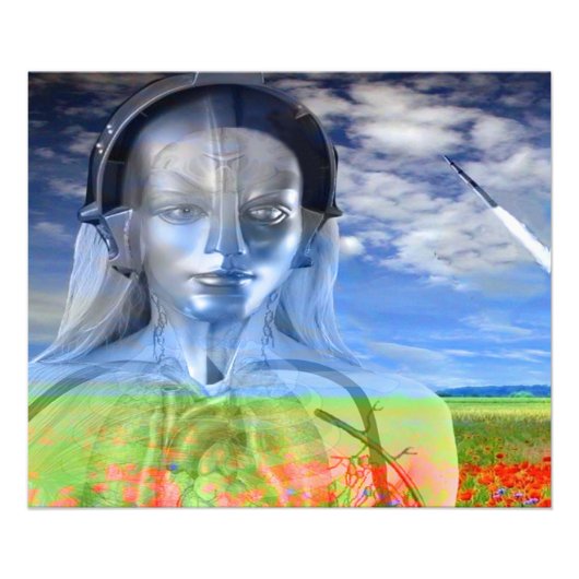 Zilvermachine Foto Afdruk (Voorkant)