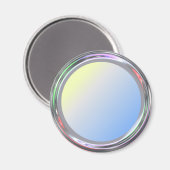 Zilvermagneet voor tekst, logo of afbeelding magneet (Voorkant / Achterkant)