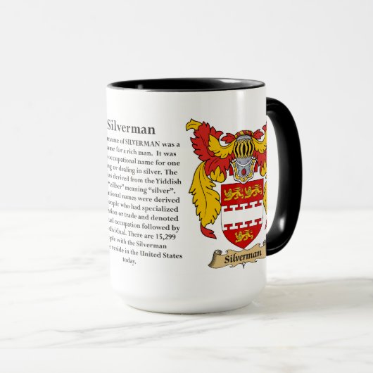 Zilvermangezinde wapenstilstand mok (Voorkant rechts)