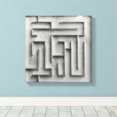 Zilvermaze Canvas Afdruk (Insitu (Houten vloer))