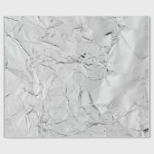 Zilvermetaal folie verpletterd elegant chic patroo cadeaupapier (Vlak)