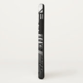 Zilvermetaal gegraveerd ziet er abstract grijs sta Case-Mate iPhone case (Achterkant/links)