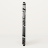 Zilvermetaal gegraveerd ziet er abstract grijs sta Case-Mate iPhone case (Achterkant / rechts)