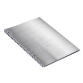 Zilvermetalen textuur notitieboek (Rechterzijde)