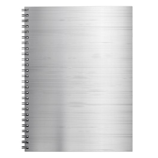 Zilvermetalen textuur notitieboek (Voorkant)