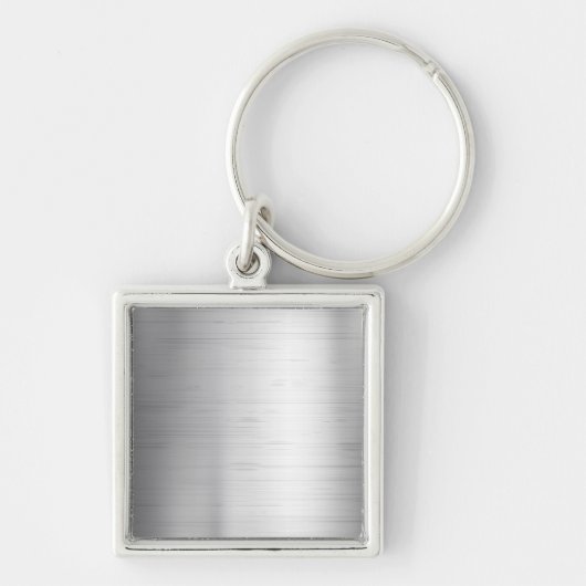 Zilvermetalen textuur sleutelhanger (Voorkant)