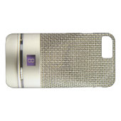  zilvermicrofoon Case-Mate iPhone case (Achterkant (Horizontaal))