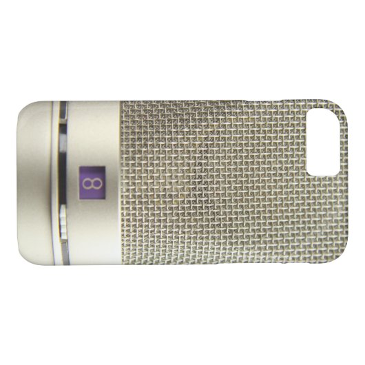 zilvermicrofoon Case-Mate iPhone case (Achterkant (Horizontaal))