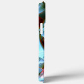 Zilvermunt in abstracte vorm en korrelige textuur Case-Mate iPhone case (Achterkant / Rechts)