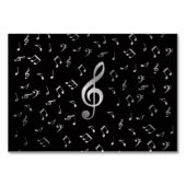 zilvermuzieknoten kaart (Voorkant)