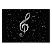 zilvermuzieknoten kaart (Voorkant)