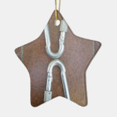 Zilveroneindig Keramisch Ornament (Links)