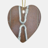 Zilveroneindig Keramisch Ornament (Links)