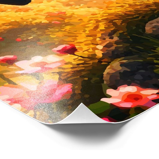 ZILVERPAARD FOTO AFDRUK (Hoek)