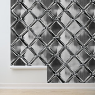 zilverpatroon van Bord Behang