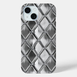 zilverpatroon van Bord iPhone 15 Case
