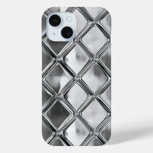 zilverpatroon van Bord Case-Mate iPhone Case (Achterkant)