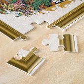 zilverpauw legpuzzel (Zijkant)