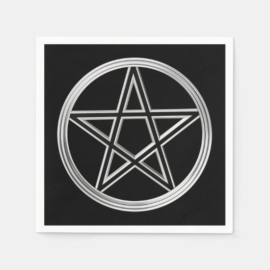 Zilverpentagram Servetten (Voorkant)