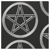 Zilverpentagram Stof (Close Up)