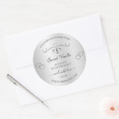  zilverproduct labels  decor hart (Envelop)