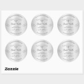  zilverproduct labels  decor hart (Vel)