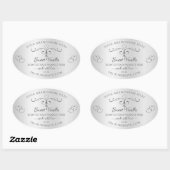 zilverproduct labels decor hart (Vel)